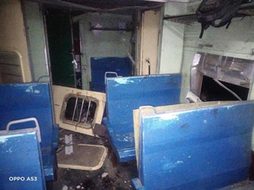 Pro-Violence Members from the KNU and the So-Called PDF Terrorists blew up a No.3 Yangon-Mandalay “Up” Train in Oatwin Township, Injuring two Innocent Travelers