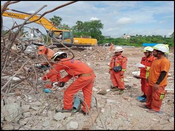 မန္တလေးတိုင်းဒေသကြီး၊ အောင်မြေသာစံမြို့နယ်၊ Sky Villa အဆောက်အအုံ ပြိုကျပျက်စီးခဲ့သော အပျက်အစီးများအား ရှင်းလင်းရေးလုပ်ငန်းများ ဆောင်ရွက်မှုမှတ်တမ်း။