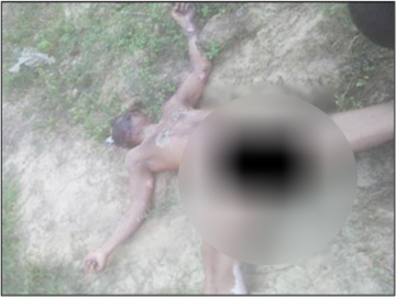 An innocent civilian killed by so-called PDF terrorists in Thegon Township of Bago Region.