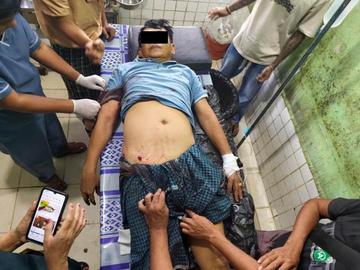 မွန်ပြည်နယ်၊ ဘီးလင်းမြို့နယ်၌ KNU အကြမ်းဖက်အဖွဲ့နှင့် PDF အမည်ခံ အကြမ်းဖက်သမားများ ပူးပေါင်းအဖွဲ့က သေနတ်ဖြင့် ပစ်ခတ်ခဲ့မှုကြောင့် ကျေးရွာအုပ်ချုပ်ရေးမှူး တစ်ဦး ထိခိုက်ဒဏ်ရာရရှိမှု မှတ်တမ်းဓာတ်ပုံ။