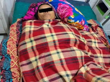 မကွေးတိုင်းဒေသကြီး၊ ပွင့်ဖြူမြို့နယ်၌ PDF အမည်ခံ အကြမ်းဖက်သမားများက ထောင်ထားသည့် နင်းမိုင်း တစ်လုံးအား နင်းမိပေါက်ကွဲခဲ့မှုကြောင့် အပြစ်မဲ့ အရပ်သားပြည်သူ တစ်ဦး ထိခိုက်ဒဏ်ရာရရှိမှု မှတ်တမ်းဓာတ်ပုံ။