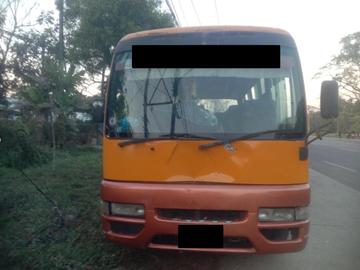 ရန်ကုန်တိုင်းဒေသကြီး၊ မင်္ဂလာဒုံမြို့နယ်၌ ယာဉ်တိုက်မှုဖြစ်ပွားခဲ့သည့်  မော်တော်ယာဉ်၏ မှတ်တမ်းဓာတ်ပုံ။ 