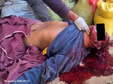 An innocent civilian killed by so-called PDF terrorists in Ywarngan Township  of Shan State.