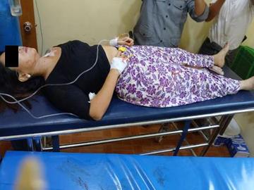 မန္တလေးတိုင်းဒေသကြီး၊ ညောင်ဦးမြို့နယ်၌ PDF အမည်ခံ အကြမ်းဖက်သမားများက သေနတ်ဖြင့် ပစ်ခတ်ခဲ့မှုကြောင့် အပြစ်မဲ့ အရပ်သားပြည်သူ တစ်ဦး ထိခိုက်ဒဏ်ရာရရှိမှု မှတ်တမ်းဓာတ်ပုံ။