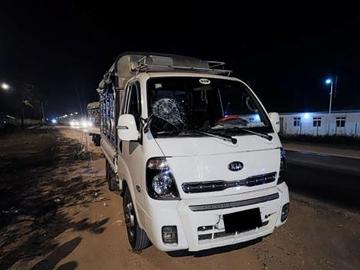 ရန်ကုန်တိုင်းဒေသကြီး၊ လှိုင်သာယာ(အနောက်ပိုင်း)မြို့နယ်၌ ယာဉ်တိုက်မှု ဖြစ်ပွားခဲ့သည့် မော်တော်ယာဉ်၏ မှတ်တမ်းဓာတ်ပုံ။